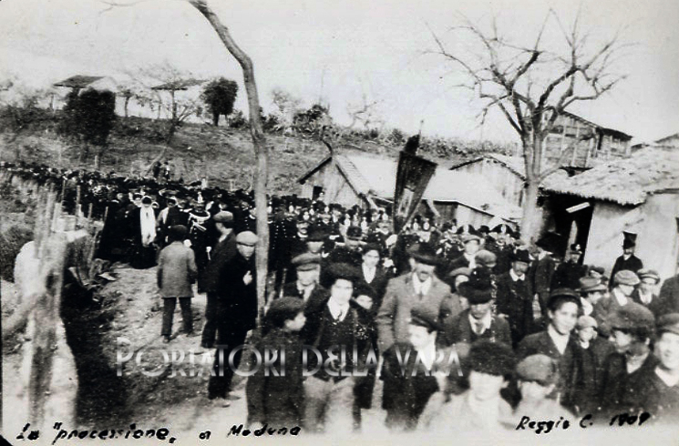 Discesa della processione  nel 1909
